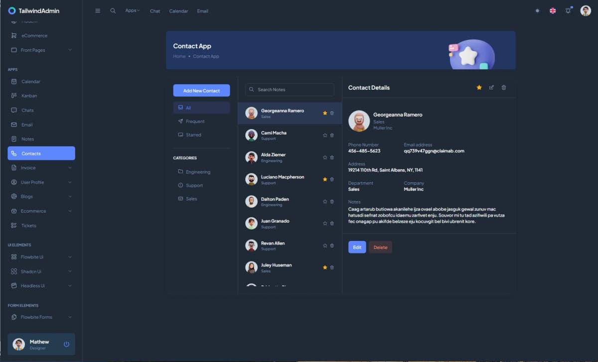 Contact App