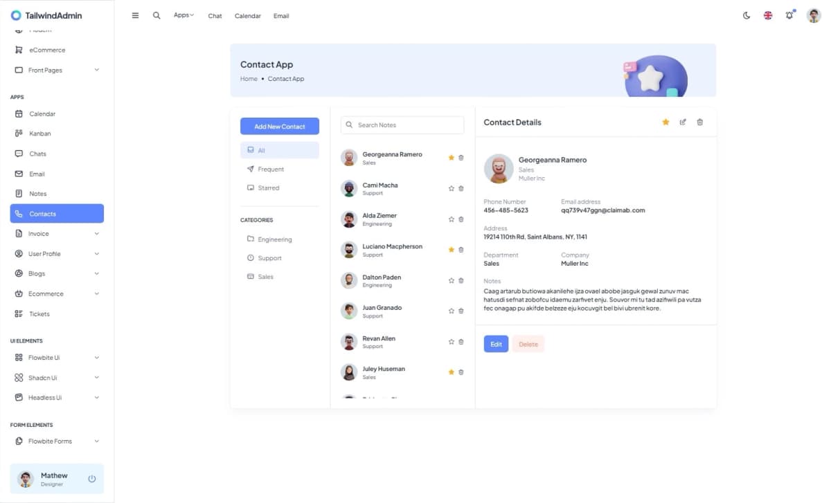 Contact App