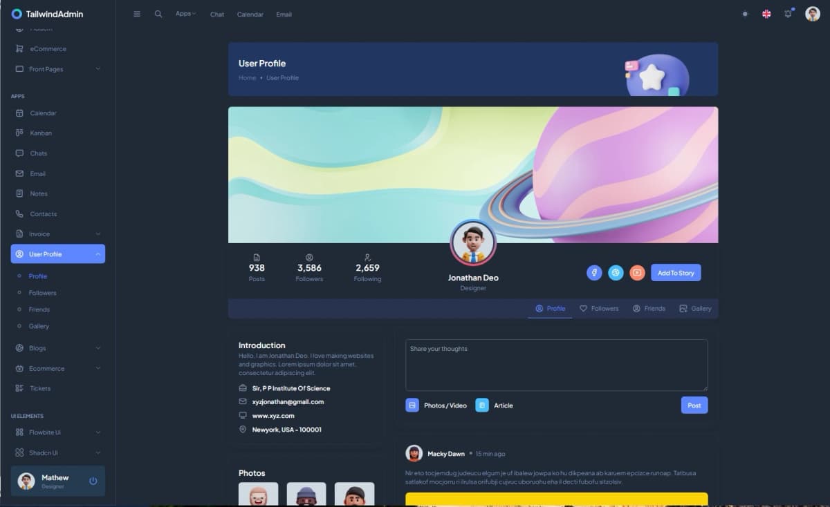 User Profile App