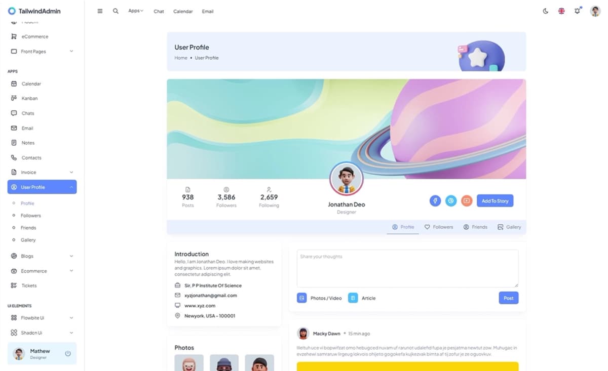User Profile App
