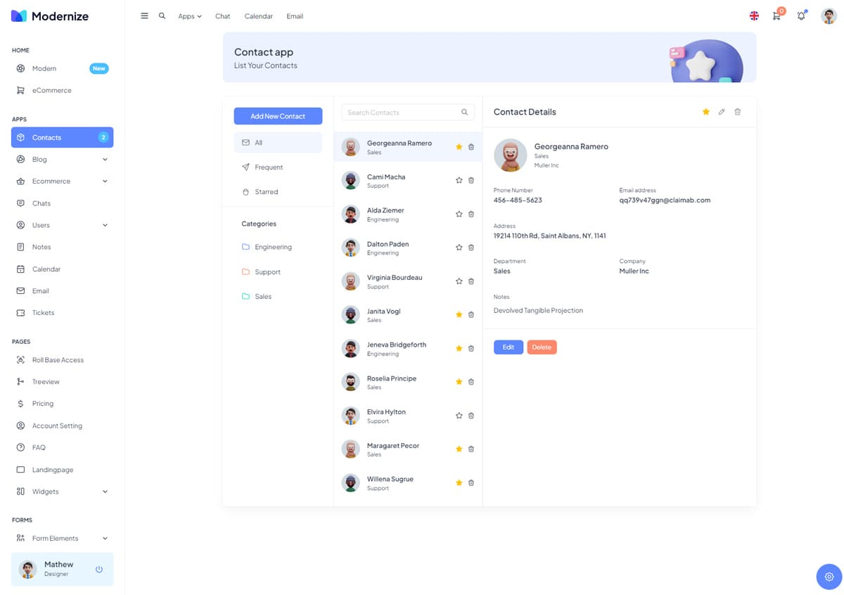 Contact App