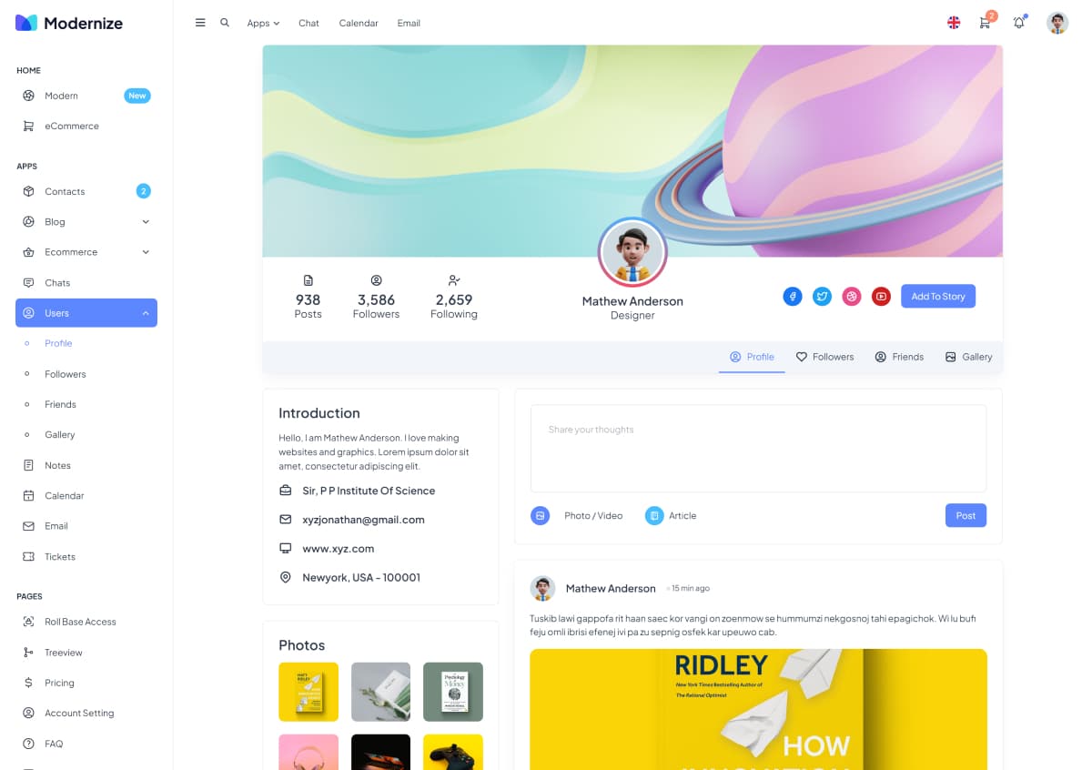 User Profile App