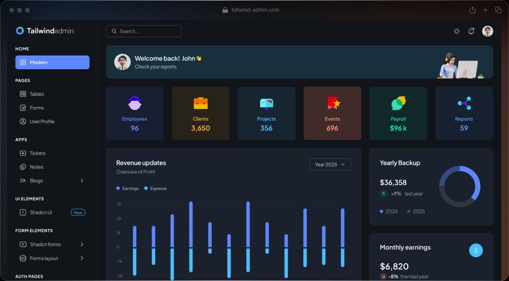 Hero Dashboard