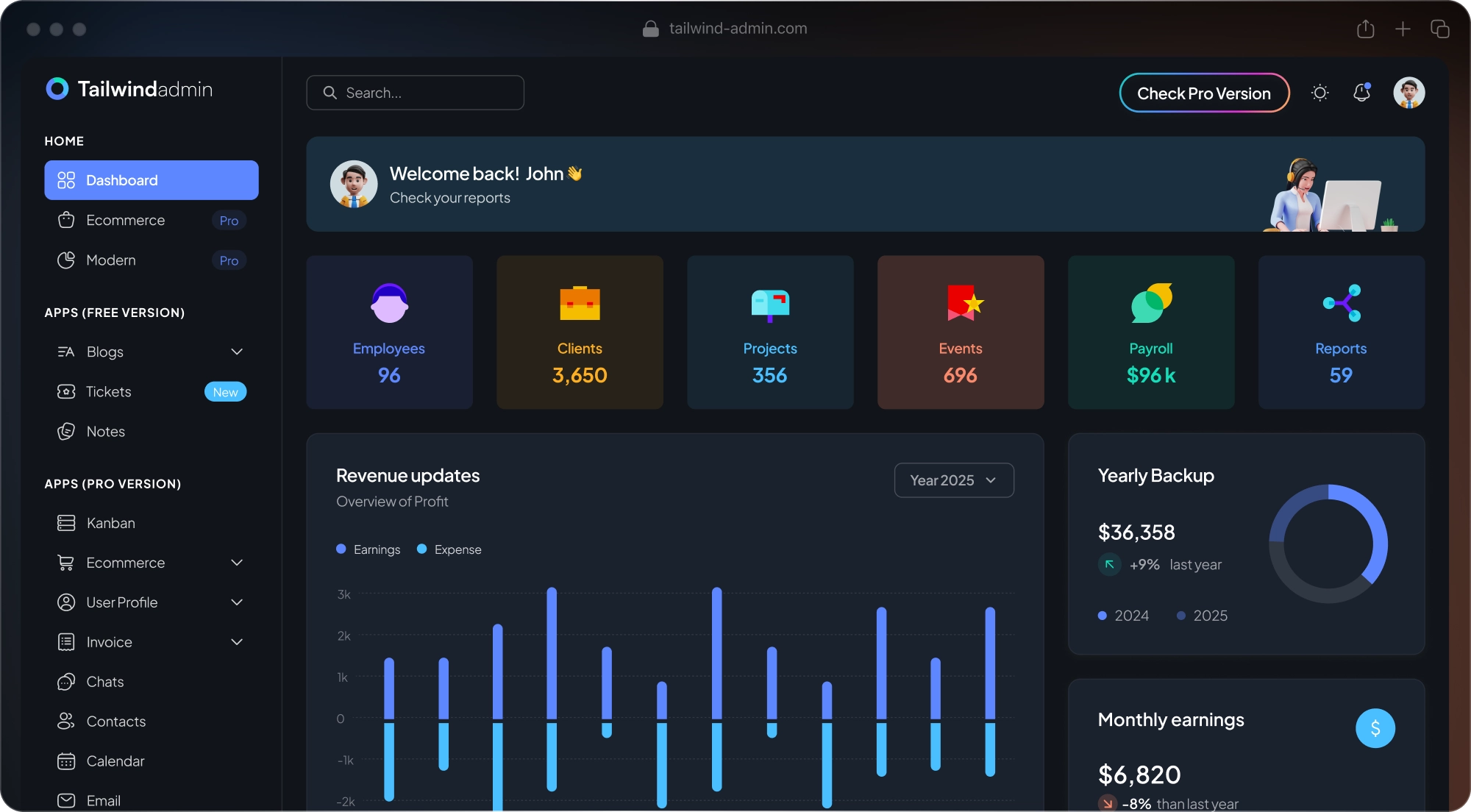 Hero Dashboard