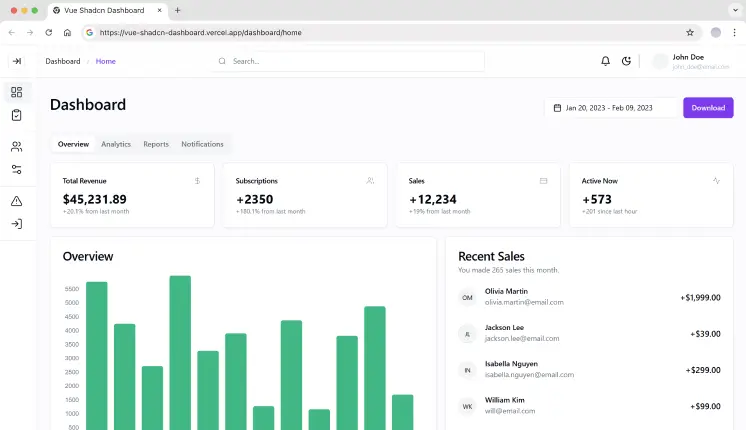 VueShadcnDashboard