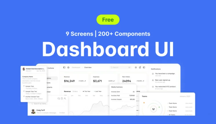 Dashboard UI Kit v1.0 design