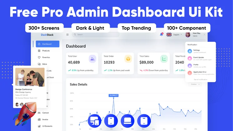 DashStack dashboard design