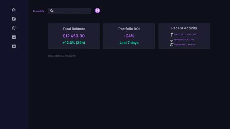 Free Crypto Dashboard UI Kit design