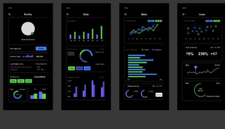 Free Dashboard UI Kit 21 screens design
