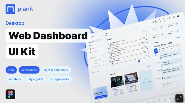 Plan It dashboard design
