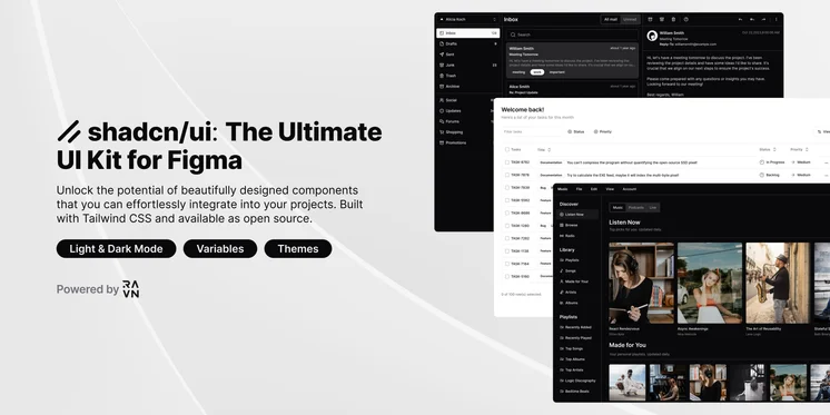 shadcn/ui Ultimate UI Kit design