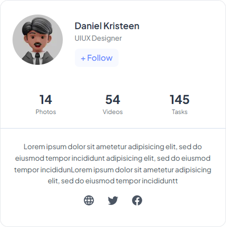 User Profile Card